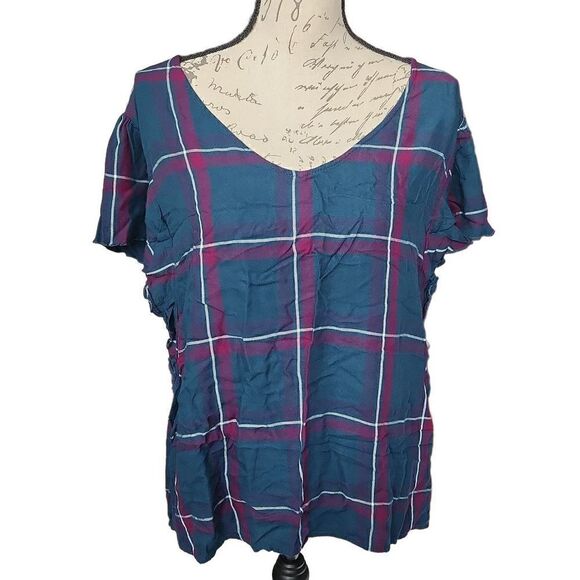 Massini Plaid Blouse  - Picture 1 of 8